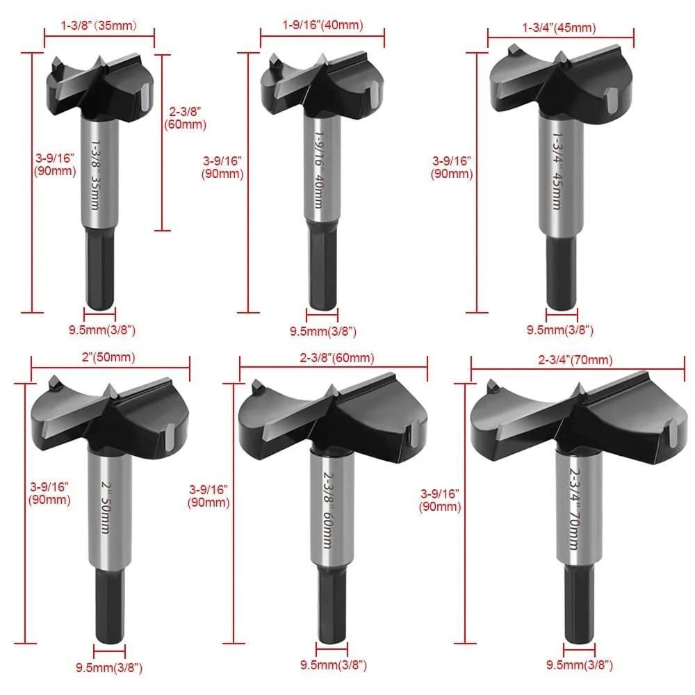 forstner drill bit size