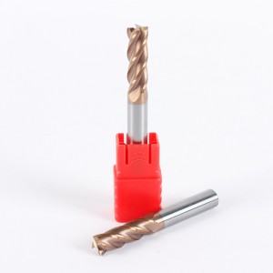 High Quality 60 HRC 4 Flute Flat Square End Mill Stainless Steel Processing