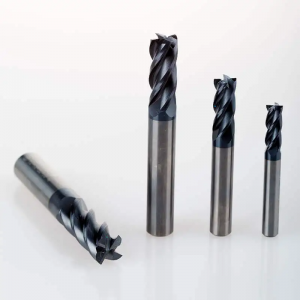 Standard length HRC45 Carbide 4 flute square end mills for below HRC45 steel