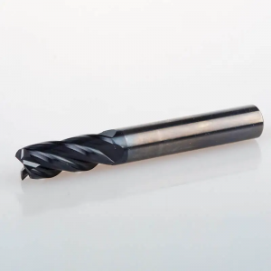 Standard length HRC45 Carbide 4 flute square end mills for below HRC45 steel